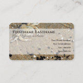 Carte De Visite Plage de sable idyllique avec expert en encadremen (Dos)