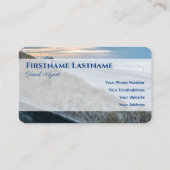 Carte De Visite Plage de sable maritime coucher de soleil de plage (Dos)