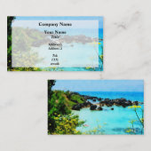 Carte De Visite Plage de St George Bermuda (Devant / Derrière)