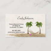 Carte De Visite Plage de vacances tropicale (Dos)