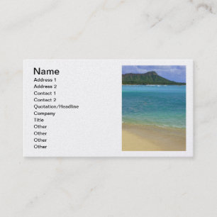 Carte De Visite Plage de Waikiki