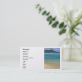 Carte De Visite Plage de Waikiki (Debout devant)