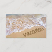 Carte De Visite Plage des Bahamas tropicales (Devant)