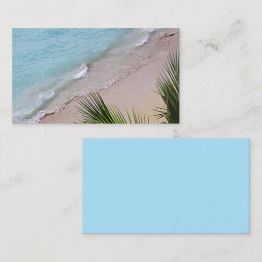 Carte De Visite Plage d'Ocean Beach (Devant / Derrière)