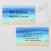 Carte De Visite Plage et sensations estivales (Devant / Derrière)