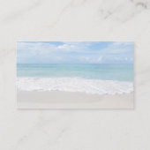 Carte De Visite Plage Immobilier Pièce de Paradise Mousse de mer (Dos)