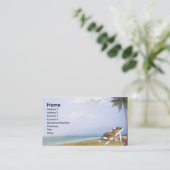 Carte De Visite Plage Kitty (Debout devant)