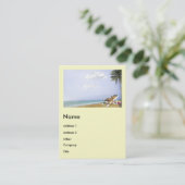Carte De Visite Plage Kitty (Debout devant)