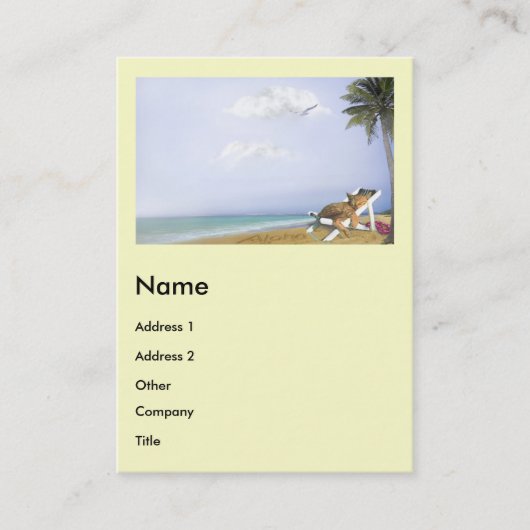 Carte De Visite Plage Kitty (Devant)