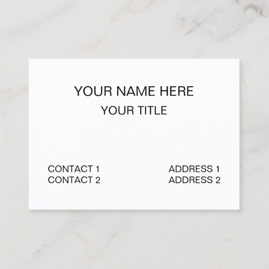 Carte De Visite Plage Ocean Turtle (Dos)