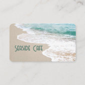 Carte De Visite Plage océanique avec surf (Devant)