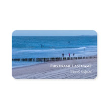 Plage orageuse maritime coucher de soleil agent de