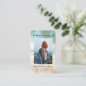 Carte De Visite Plage Pocket de souvenir Ocean Sea Lake (Debout devant)