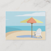 Carte De Visite Plage - potelée (Dos)