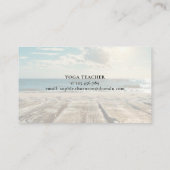 Carte De Visite Plage rustique (Dos)