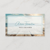 Carte De Visite Plage rustique (Devant)