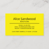 Carte De Visite Plage Starfish, Beauté, Salon de beauté (Dos)