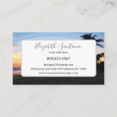 Carte De Visite Plage Sunset (Dos)