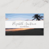Carte De Visite Plage Sunset (Devant)