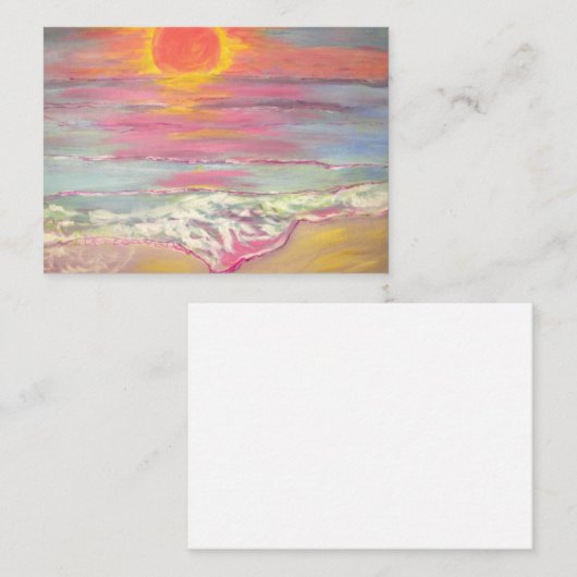 Carte De Visite Plage Sunset de Cape San Blas (Devant / Derrière)