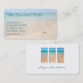 Carte De Visite Plage tranquille (Devant / Derrière)