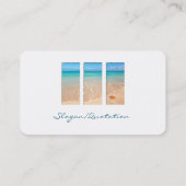 Carte De Visite Plage tranquille (Dos)