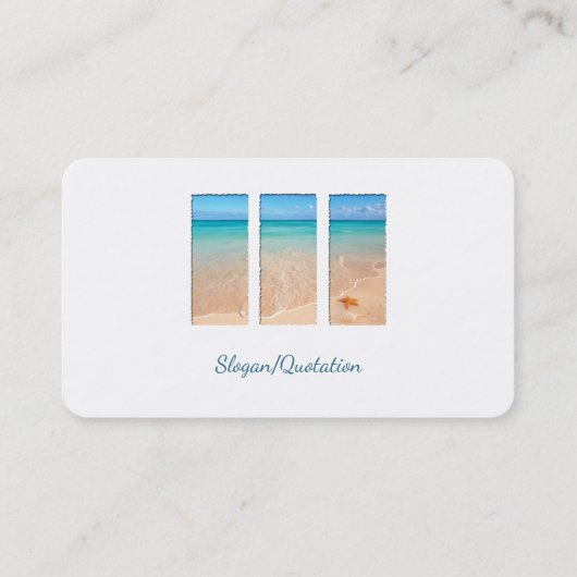 Carte De Visite Plage tranquille (Dos)