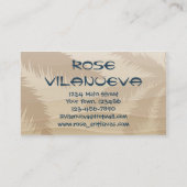 Carte De Visite Plage tropicale (Dos)