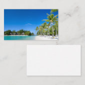 Carte De Visite Plage tropicale (Devant / Derrière)