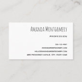 Carte De Visite Plage tropicale aux palmiers balayés par le vent (Dos)