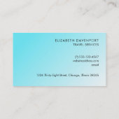 Carte De Visite Plage tropicale avec mer turquoise (Dos)