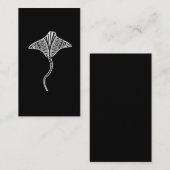 Carte De Visite Plage tropicale des animaux de la mer de Stingray (Devant / Derrière)