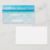 Carte De Visite Plage tropicale Floride Côte du Golfe Vagues bleue (Devant / Derrière)