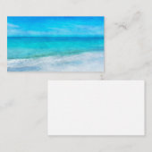 Carte De Visite Plage tropicale Floride Côte du Golfe Vagues bleue (Devant / Derrière)