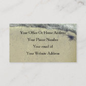 Carte De Visite Plage Vagues Océan Artistique élégant Salon Spa (Dos)