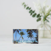 Carte De Visite plage, voyage (Debout devant)