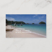 Carte De Visite plage, voyage (Dos)