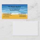 Carte De Visite Plage vrai Esteate (Devant / Derrière)