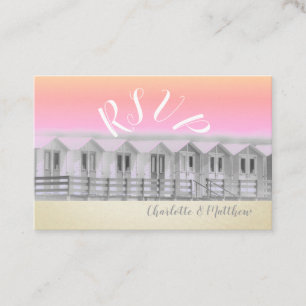 Carte De Visite Plages balnéaires de Cornouailles au coucher du so