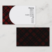 Carte De Visite plaid (Devant / Derrière)