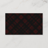 Carte De Visite plaid (Dos)