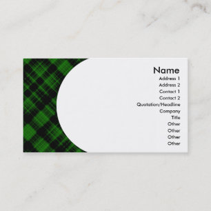 Carte De Visite plaid : 2 côtés :