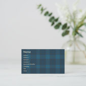Carte De Visite Plaid bleu - affaires (Debout devant)