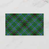 Carte De Visite Plaid de tartan écossais de Duncan de clan (Dos)