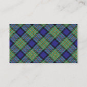 Carte De Visite Plaid de tartan écossais de MacLaren de clan (Dos)