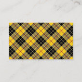 Carte De Visite Plaid de tartan écossais de MacLeod de clan (Dos)