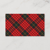 Carte De Visite Plaid de tartan écossais de MacQueen de clan (Dos)