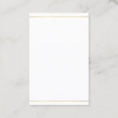 Carte De Visite Plaine à la mode de conception de sembler moderne (Dos)