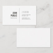 Carte De Visite Plaine à la mode de conception élégante (Devant / Derrière)