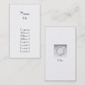 Carte De Visite Plaine - affaires (Devant / Derrière)